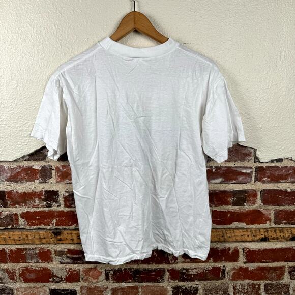 Vintage Bahama Shirt Size Large White Single Stitch Tropical Fish Reef Ocean 90s - Picture 7 of 7